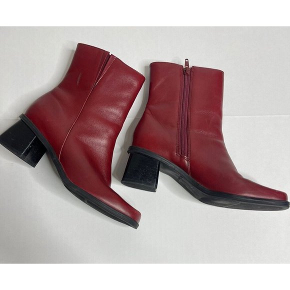 Naturalizer Red Ankle Boots - Picture 2 of 12